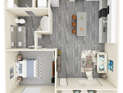 A2: Beds - 1: Baths - 1: SqFt Range - 760 to 760