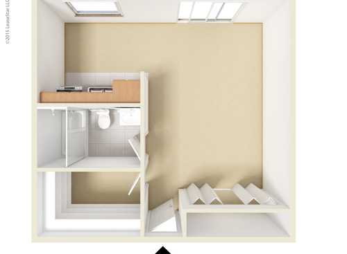 Riverside: Beds - Studio: Baths - 1: SqFt Range - 418 to 470