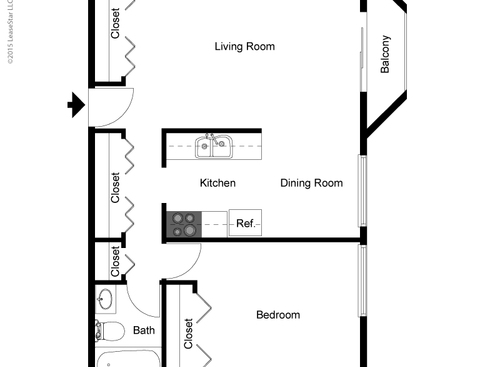 Glen: Beds - 1: Baths - 1: SqFt Range - 540 to 688