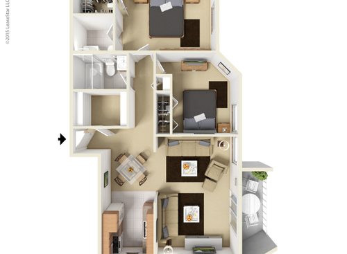 Spruce: Beds - 2: Baths - 1.5: SqFt Range - 900 to 900