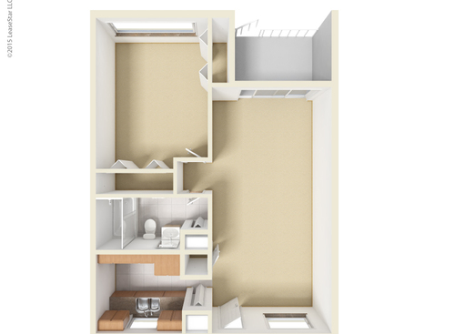 The Elite: Beds - 1: Baths - 1: SqFt Range - 750 to 750