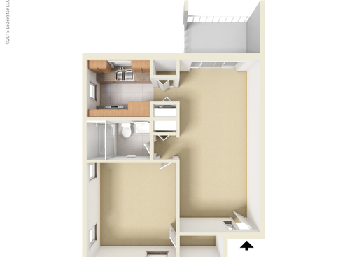The Sovereign: Beds - 1: Baths - 1: SqFt Range - 750 to 750