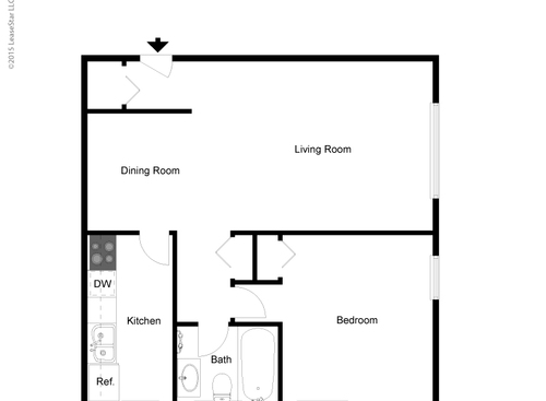 The Harriette: Beds - 1: Baths - 1: SqFt Range - 600 to 610