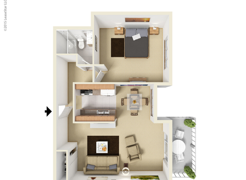 Centennial: Beds - 1: Baths - 1: SqFt Range - 850 to 850