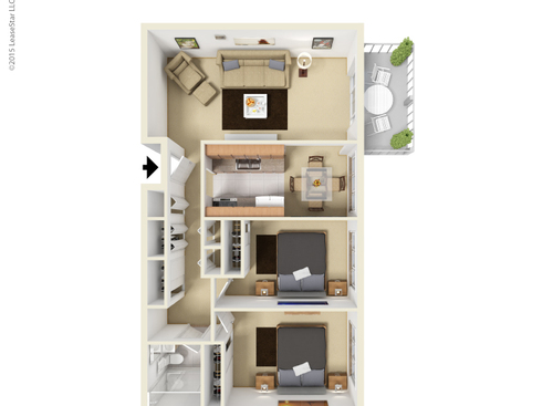 Edinborough: Beds - 2: Baths - 1: SqFt Range - 940 to 940