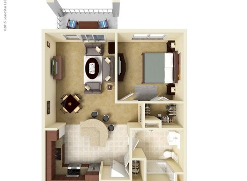 North Star: Beds - 1: Baths - 1: SqFt Range - 687 to 687