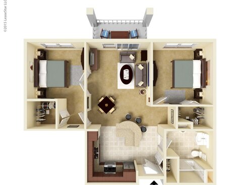Compass: Beds - 2: Baths - 1: SqFt Range - 885 to 885