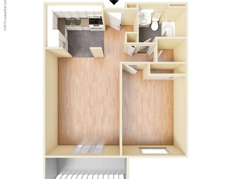 Chateau: Beds - 1: Baths - 1: SqFt Range - 634 to 634