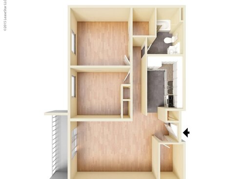 Regency: Beds - 1: Baths - 1: SqFt Range - 811 to 811