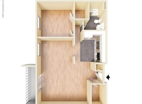 Elite: Beds - 1: Baths - 1: SqFt Range - 850 to 850
