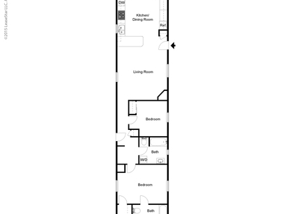 3 Bed, 2 Bath: Beds - 3: Baths - 2: SqFt Range - 1240 to 1700