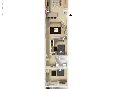 3 Bed, 2 Bath: Beds - 3: Baths - 2: SqFt Range - 1240 to 1700