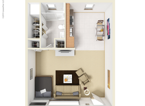 Waverly: Beds - Studio: Baths - 1: SqFt Range - 414 to 414