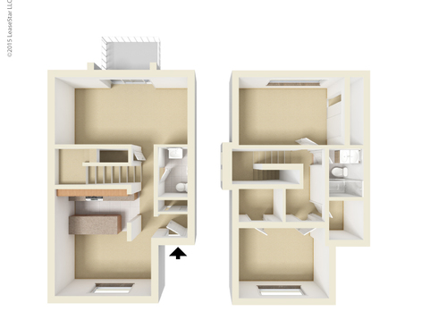 Queen Palm: Beds - 2: Baths - 1.5: SqFt Range - 1410 to 1410