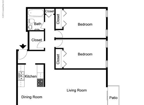 Spruce: Beds - 2: Baths - 1: SqFt Range - 866 to 866