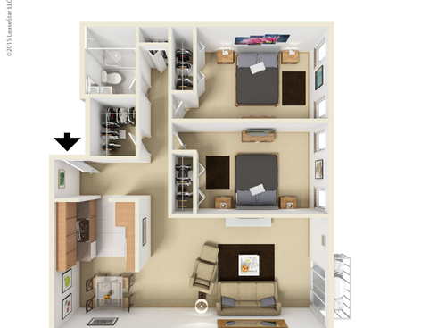 White Pine: Beds - 2: Baths - 1: SqFt Range - 920 to 920