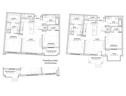 Grayson: Beds - 2: Baths - 2: SqFt Range - 1107 to 1107