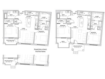 Henry: Beds - 2: Baths - 2: SqFt Range - 1110 to 1110
