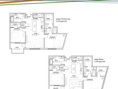 Landon: Beds - 2: Baths - 2: SqFt Range - 1118 to 1118