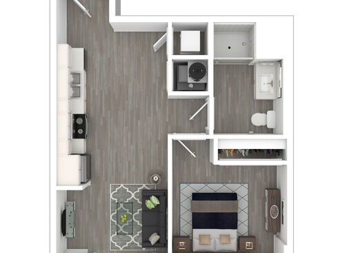A260: Beds - 1: Baths - 1: SqFt Range - 556 to 556