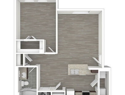 Buttonwood 1x1 2d floorplan