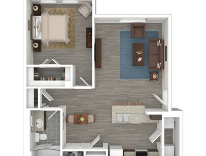 Buttonwood 1x1 2d floorplan