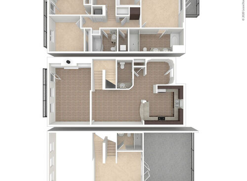 3x3.5LoftK 3D Unfurnished