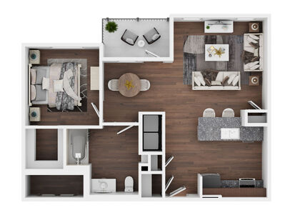 1x1S: Beds - 1: Baths - 1: SqFt Range - 838 to 838