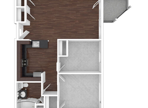 Affordable 2 Bedroom (High Home): Beds - 2: Baths - 1: SqFt Range - 902 to 902