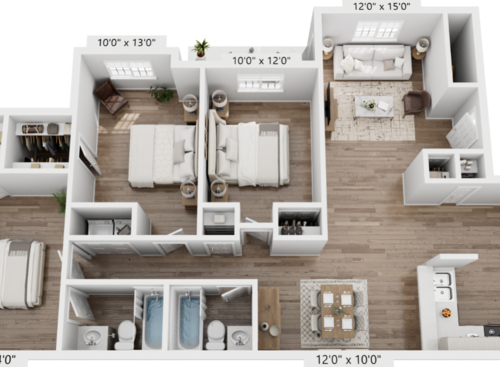 Luxury: Beds - 3: Baths - 2: SqFt Range - 1336 to 1336