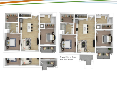 Emerson: Beds - 2: Baths - 2: SqFt Range - 1079 to 1081