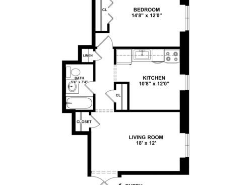 B13R - 1 Bedroom 1 Bathroom: Beds - 1: Baths - 1: SqFt Range - 784 to
