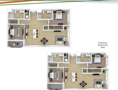 Merrick: Beds - 2: Baths - 2: SqFt Range - 1348 to 1348