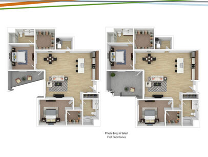 Parker: Beds - 2: Baths - 2: SqFt Range - 1424 to 1424