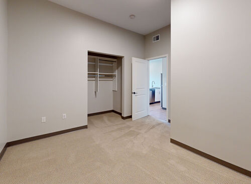 Bedroom 2  in loft apartment at Lofts at 128 located in downtown Hastings, MI