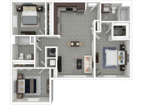 C160: Beds - 3: Baths - 2: SqFt Range - 1221 to 1221