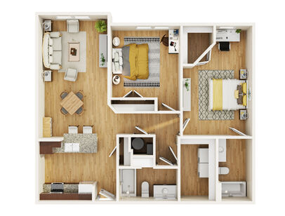 The Haven 3d Floorplans furnished