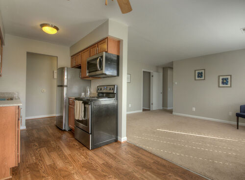 View of Kitchen Dining and Livingroom