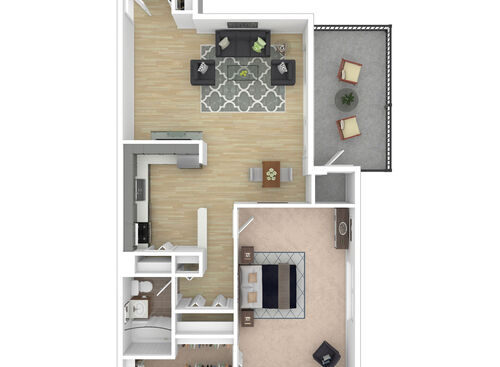Lafayette - 1 Bed, 1 Bath, 725-758 sf
