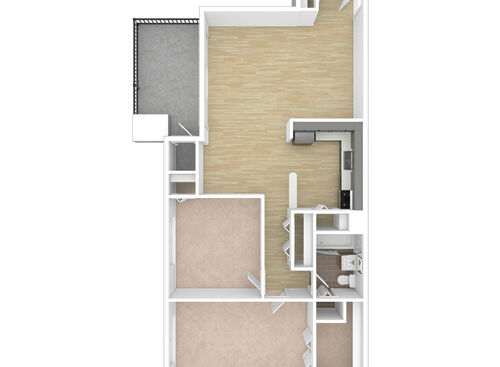 Lafayette - 2 Beds, 1 Baths, 893 sf
