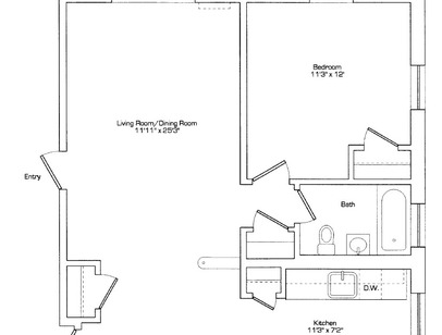1 Bed 1 Bath 650sf: Beds - 1: Baths - 1: SqFt Range - 650 to 650