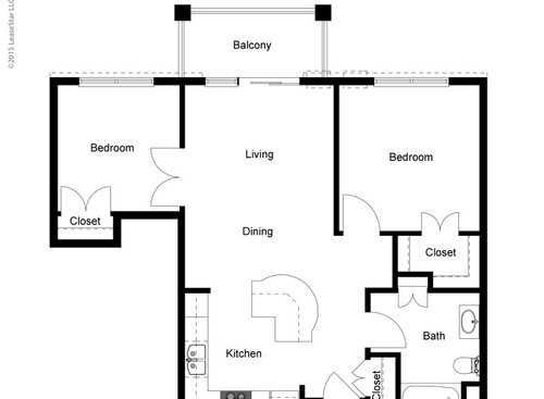 Beacon 2: Beds - 2: Baths - 1: SqFt Range - 832 to 832