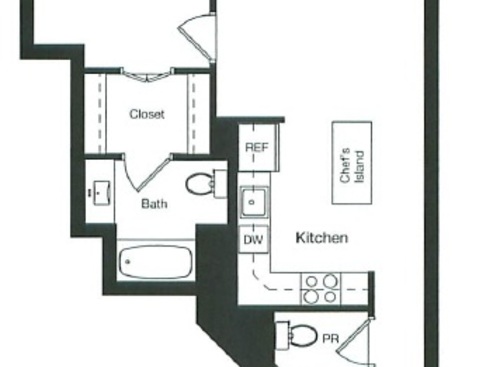 1 Bed/1.5 Bath 866: Beds - 1: Baths - 1.5: SqFt Range - 866 to 866