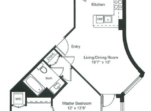 1 Bed/1 Bath 723: Beds - 1: Baths - 1: SqFt Range - 723 to 723