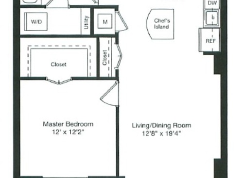 1 Bed/1 Bath 774: Beds - 1: Baths - 1: SqFt Range - 774 to 774