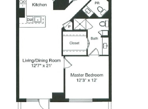 1 Bed/1.5 Bath 960: Beds - 1: Baths - 1.5: SqFt Range - 960 to 960