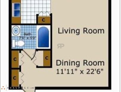 Studio: Beds - Studio: Baths - 1: SqFt Range - 460 to 460