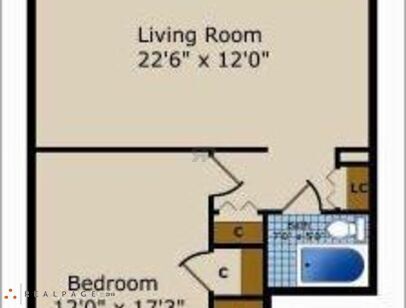 One Bedroom One Bath B: Beds - 1: Baths - 1: SqFt Range - 825 to 825