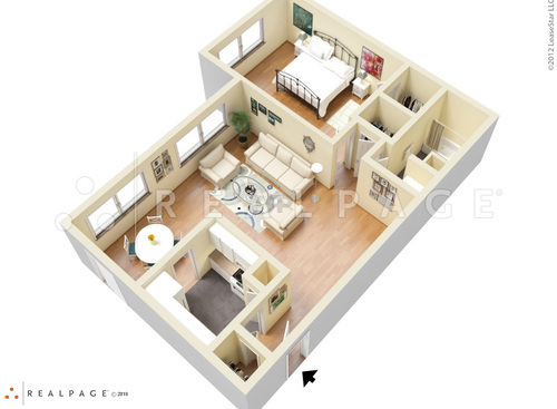 1 Bed 1 Bath Stratford House: Beds - 1: Baths - 1: SqFt Range - 800 to 800