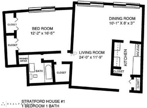 1 Bed 1 Bath Deluxe Stratford: Beds - 1: Baths - 1: SqFt Range - 815 to 815